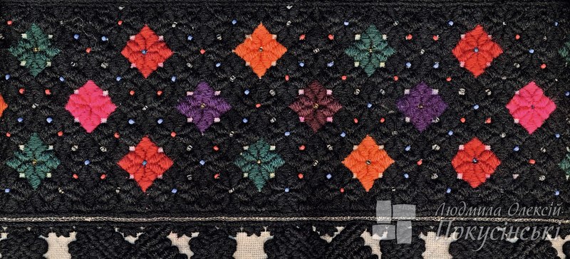 Борщівська жіноча сорочка. Орнамент, автентичний візерунок. Онлайн школа української вишивки Prekrasa Studio